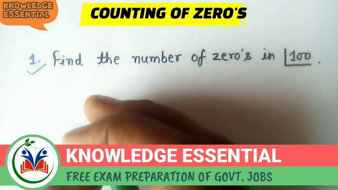 COUNTING OF ZEROS (शून्यों की संख्या ज्ञात करना)FROM END | MATHS TRICKS | SSC CGL, RAILWAYS & SBI PO