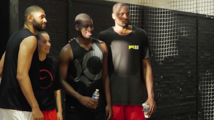 Pick Up Game Pro avec Serge Ibaka, Nicolas Batum, Andrew Albicy, Sylvain Francisco, Lisa Berkani, Moustapha Fall...