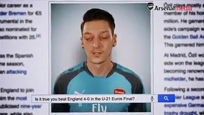 Before Mesut Özil takes on Sweden in the FIFA World Cup later today, he takes on Wikipedia...
