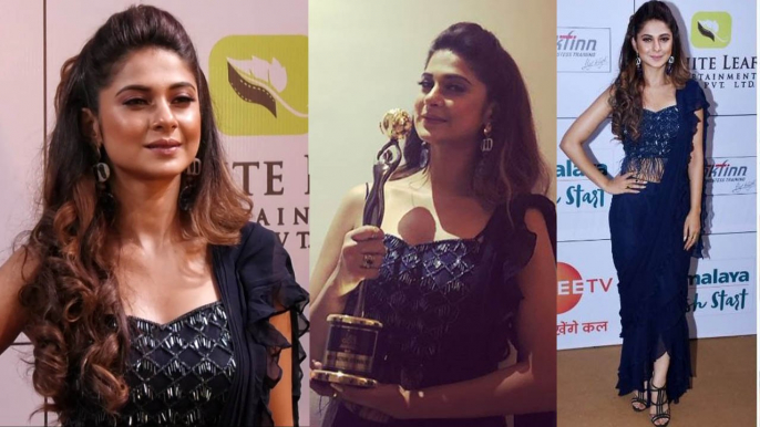 Gold Awards: Jennifer Winget wins Best Actress Award for Bepannah; Watch what she said | FilmiBeat