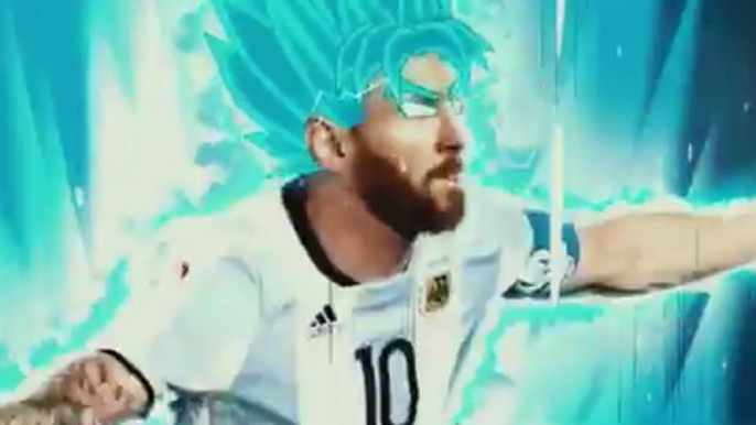 Messi Super Saiyan Blue - Dragon Ball Super