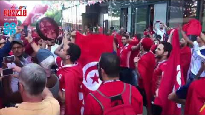 Tunisia Fans Create Party Atmosphere In Volgograd Ahead Of England Game! | Russia World Cup 2018