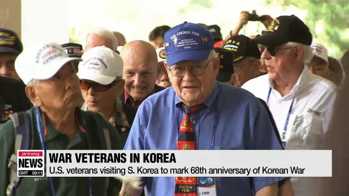 U.S. veterans visiting S. Korea to mark 68th anniversary of Korean War