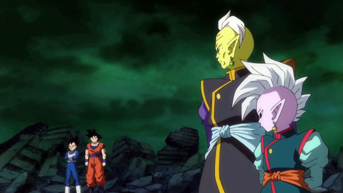 Gowasu appears in front of Future Zamasu