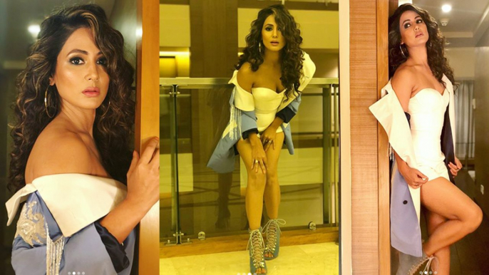 Hina Khan LOOKS STUNNING in Strapless Playsuit For Her Recent Photoshoot। FilmiBeat