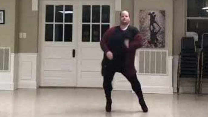 Plus-Size Dancer Struts Killer Moves in High Heels