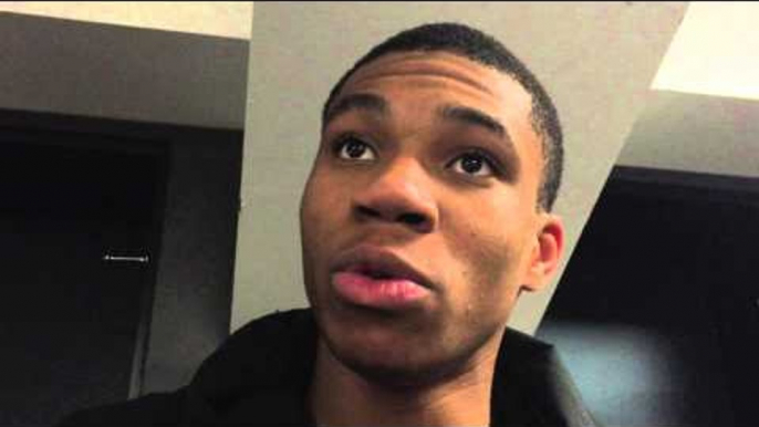 Giannis Antetokounmpo talks after crucial Bucks win over Celtics