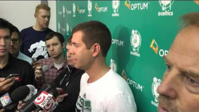 Brad Stevens on the Boston Celtics Training Camp trip to Milan, Italy