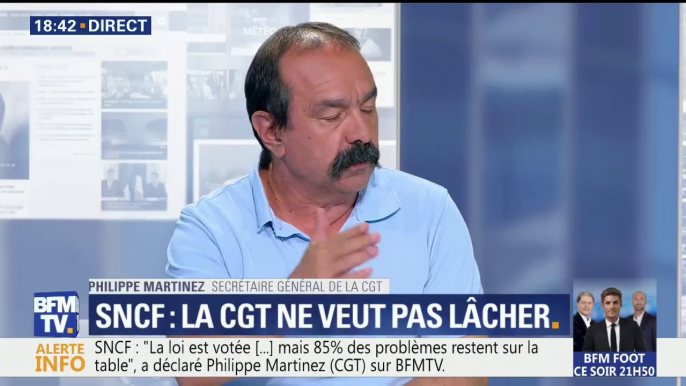 SNCF: "L'unité syndicale est mise entre parenthèses, rendez-vous en septembre pour certains", lance Philippe Martinez