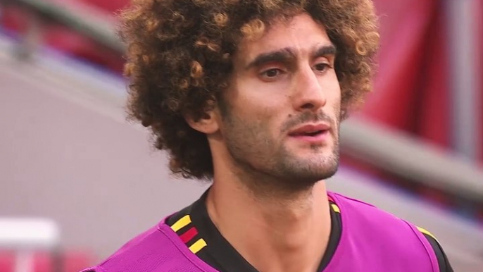 Marouane Fellaini expects an even contest when Belgium meet England.