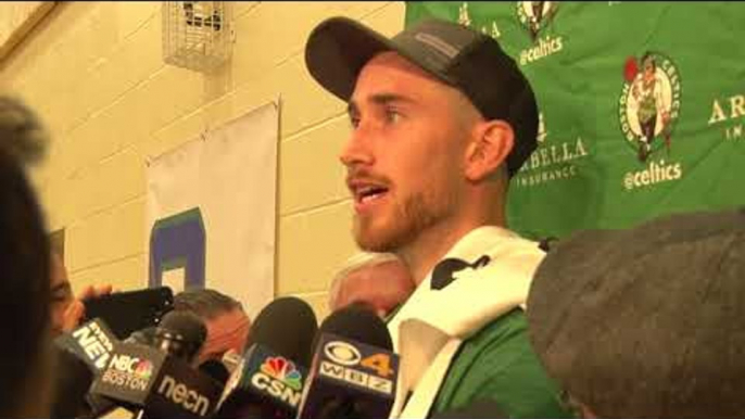 (FULL) GORDAN HAYWARD Talks about playing for BRAD STEVENS again - CELTICS Training Camp