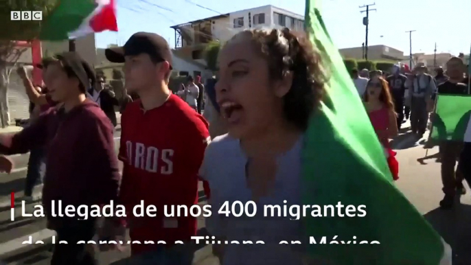 "¡Fuera hondureños!": las protestas en Tijuana contra migrantes