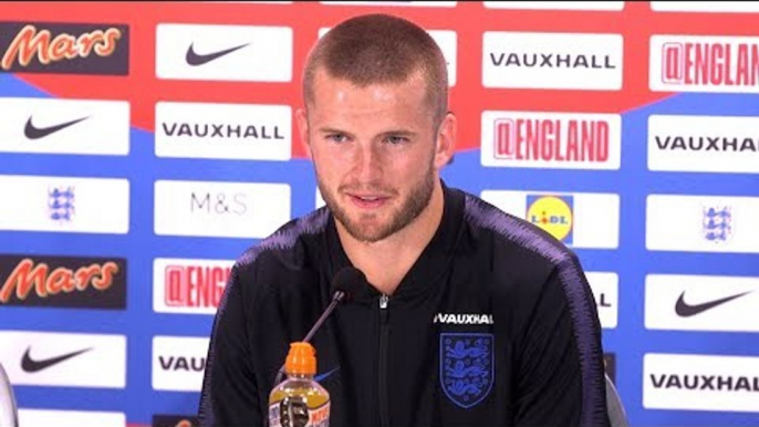 Eric Dier Pre-Match Press Conference - England v Croatia - World Cup Semi-Final - Embargo Extras