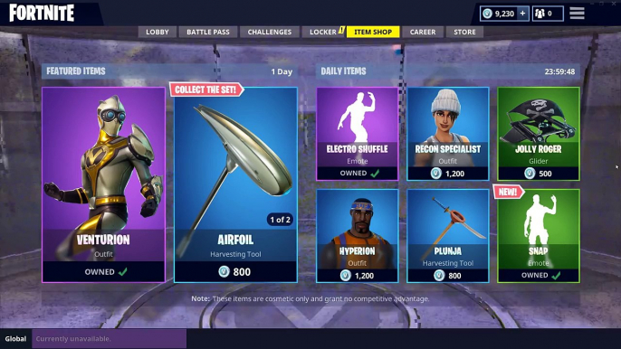 FORTNITE NEW "SNAP" EMOTE Daily Item Shop | Fortnite Battle Royale Season 4