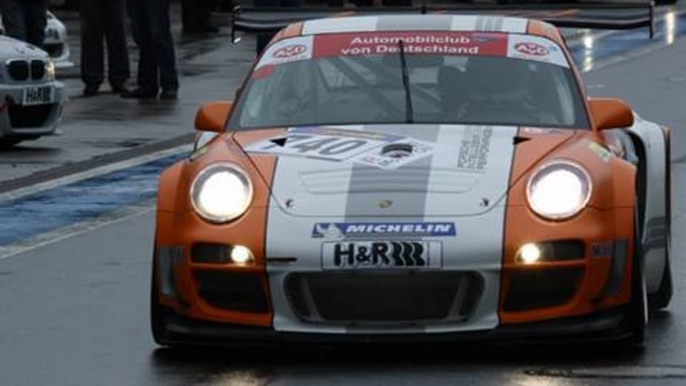 Porsche GT3 R Hybrid at the Nordschleife of the Nürburgring