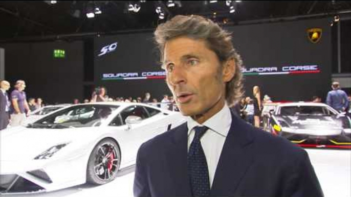 Stephan Winkelmann, President and CEO of Automobili Lamborghini at IAA 2013 | AutoMotoTV