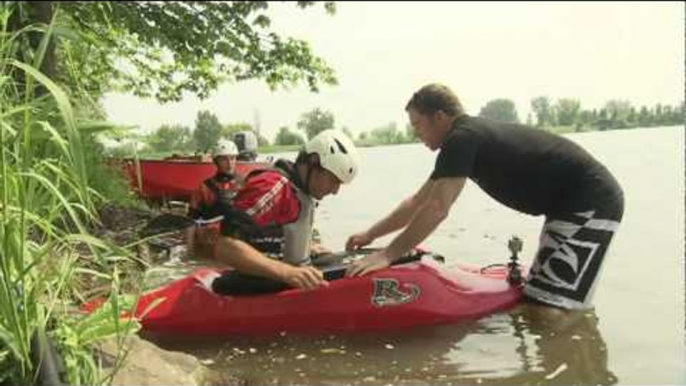 Formula 1 2011   Red Bull Racing   Mark Webber & Erik Guay kayaking