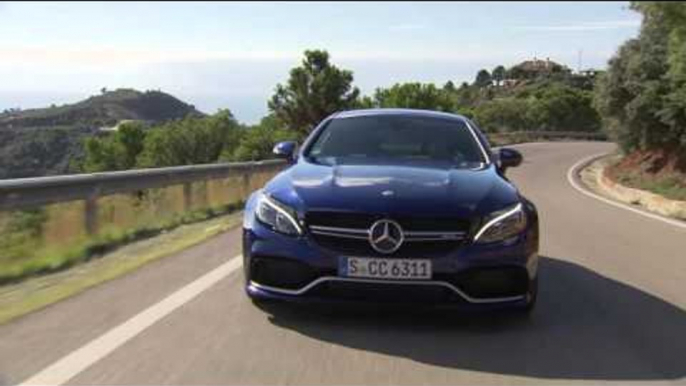 Mercedes-AMG C 63 S Coupé in Brillant blue - Driving Event Costa del Sol Driving Video | AutoMotoTV