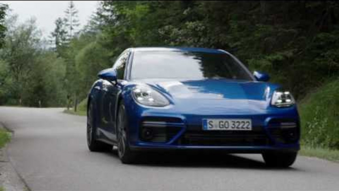 Porsche Panamera Turbo Driving Video in Sapphire Blue Metallic | AutoMotoTV