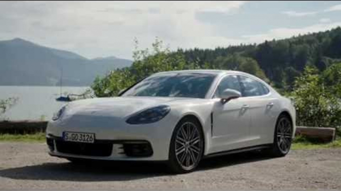 Porsche Panamera 4S Diesel Exterior Design in White | AutoMotoTV