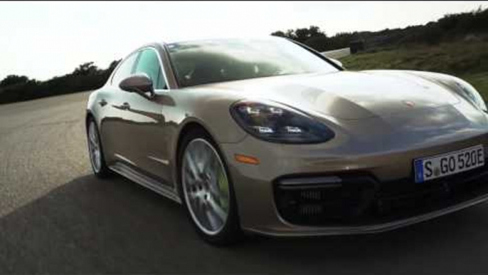 Porsche Panamera Turbo S E-Hybrid in Grey Driving Video | AutoMotoTV