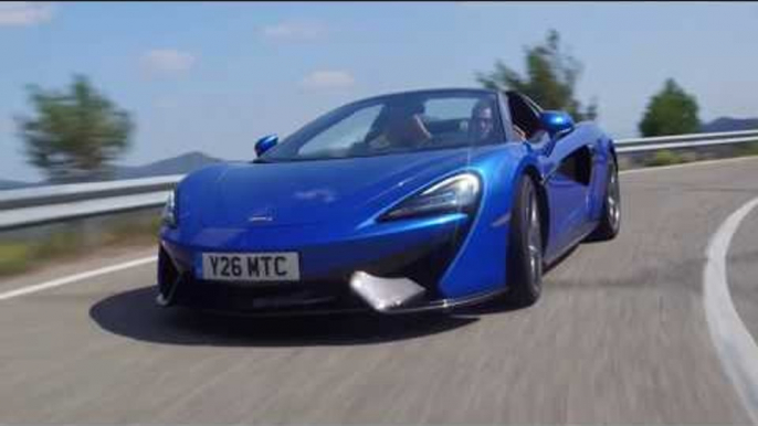 McLaren 570S Spider Driving Video in Vega Blue | AutoMotoTV