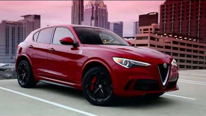 2018 Alfa Romeo Stelvio Quadrifoglio Design on the track