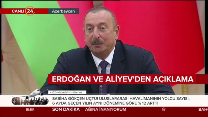 Erdoğan ve Aliyev'den açıklama