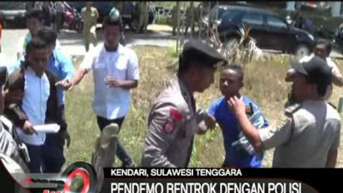 Ujuk Rasa Ricuh, Pendemo Bentrok Dengan Polisi Di Kendari, Sulawesi Tengah - iNews Pagi 17/09