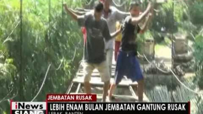 Tidak diperhatikan Pemerintah, Jembatan rusak di Banten memakan korban - iNews Siang 13/05