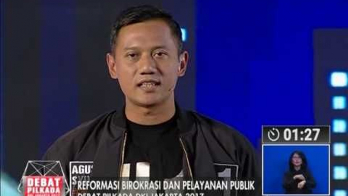 AHY : Kami pastikan seluruh warga DKI mendapat air bersih - Debat Pilkada II 27/01