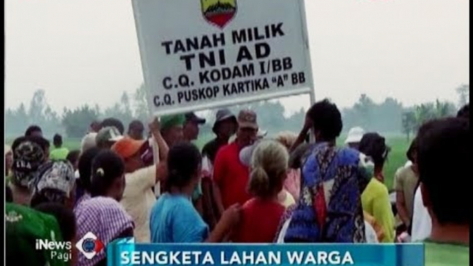 Sengketa Lahan dengan Kodam 1, Warga Sei Tuan Cabut Plang Puskopat - iNews Pagi 21/06