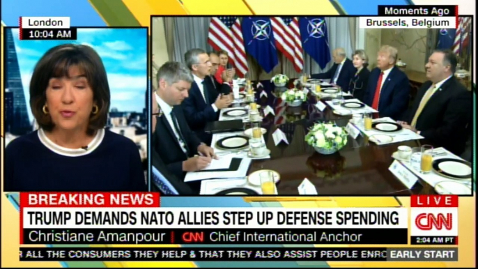 TRUMP Demands NATO Allies Step Up Defense Spending. #BreakingNews #DonaldTrump #News #FoxNews #CNN.