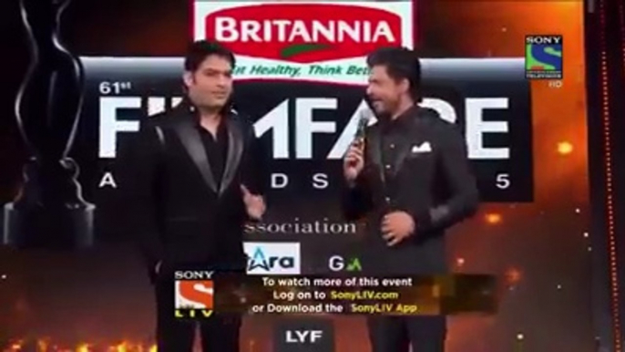 kapil sharma best in award function ...kapil sharma latest performance kapil sharma and sharukh khan best