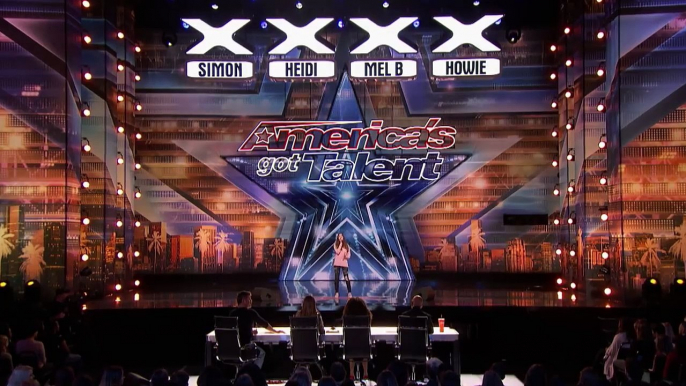 15 Year Old Receives Golden Buzzer For 'Warrior' - America's Got Talent 2018