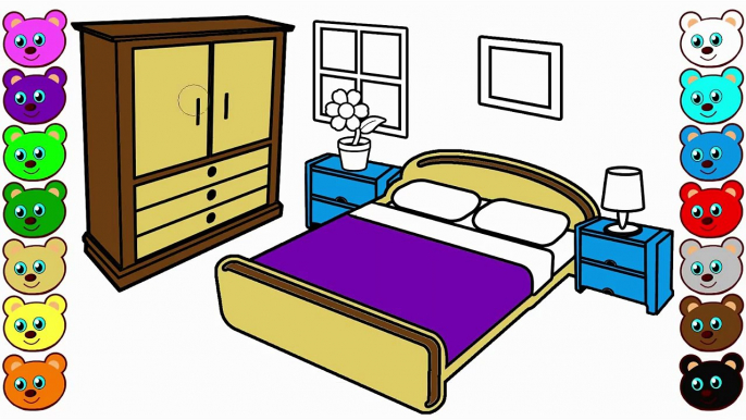 Mom and Dads Bedroom | Coloring Pages for Children