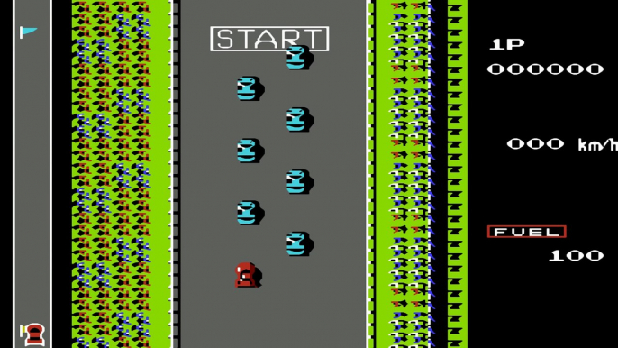 Remember NES: Road Fighter Gameplay