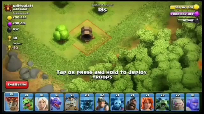 COC latest update new defense Mega Canon vs all maxed troops in coc latest update leked video