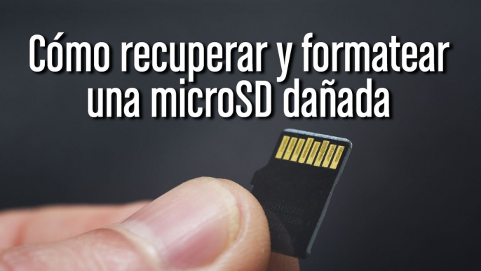 Cómo recuperar una tarjeta de memoria MicroSD dañada