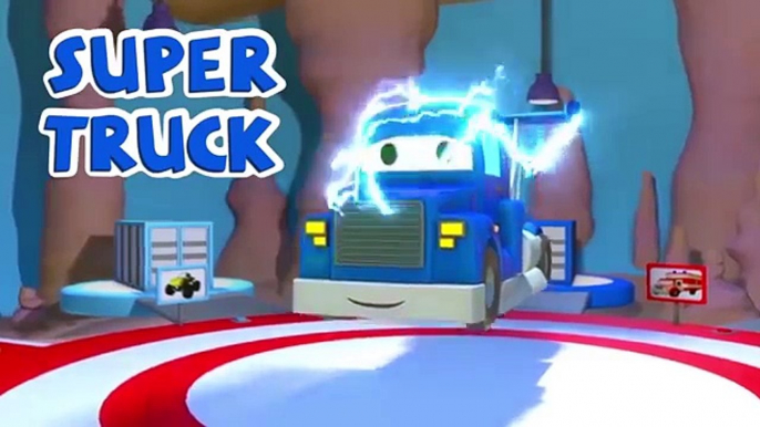 The Concrete Mixer Truck with Super Truck, Tom The Tow Truck and Troy The Train in Car City !