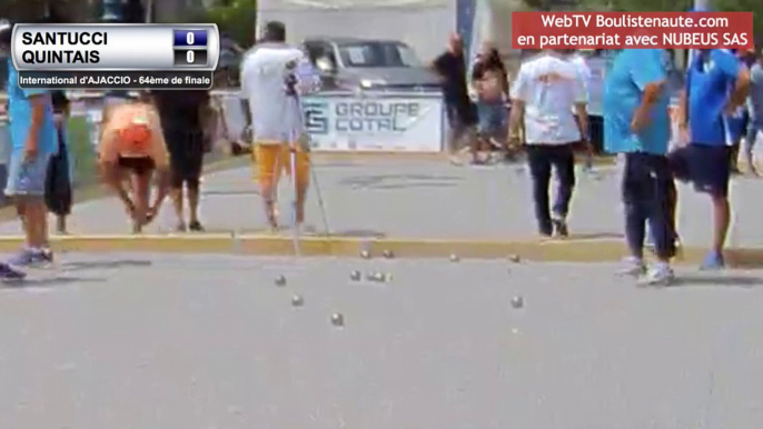 64ème QUINTAIS vs SANTUCCI :: International à pétanque de la Ville d'Ajaccio 2018