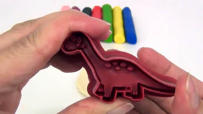 Creating Animals like Dinosaurs Using Play-doh Cookie Cutters