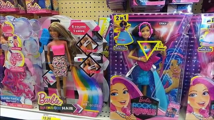 DOLLS AISLE @ SUPER TARGET STORE Inc., BARBIE, FLUTTERBYE, MONSTER HIGH, NERF REBELLE AND DISNEY