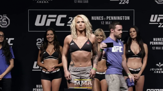 UFC 224: Mackenzie Dern, Amanda Cooper Have Heated Weigh-in Staredown - MMA Fighting