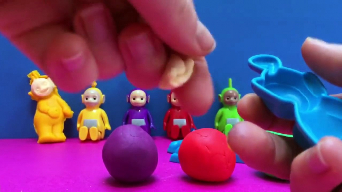 PLAY DOH TELETUBBIES Creating Chared Molds with Toys!