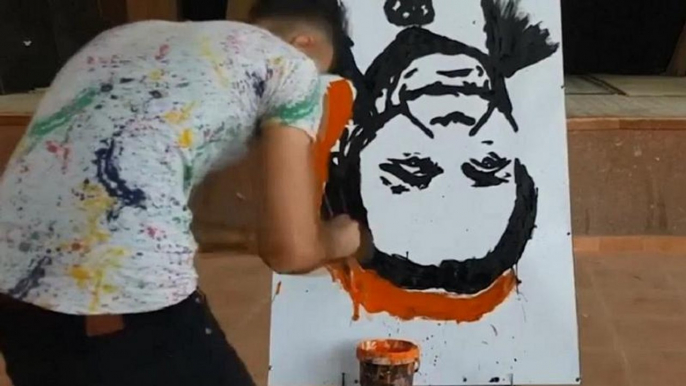 Egyptian speed painter creates upside down portraits at lightning speed [No Comment]