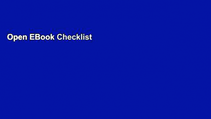 Open EBook Checklist for Family Survivors: A Guide to Practical and Legal Matters When Someone You