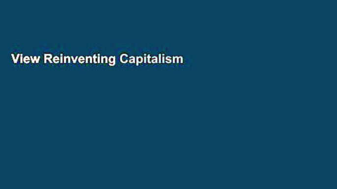 View Reinventing Capitalism in the Age of Big Data Ebook Reinventing Capitalism in the Age of Big