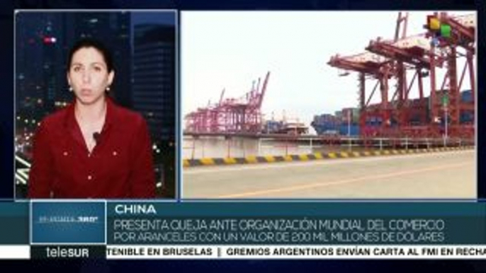 China presenta queja ante OMC por aranceles de EEUU por 200 mil mdd