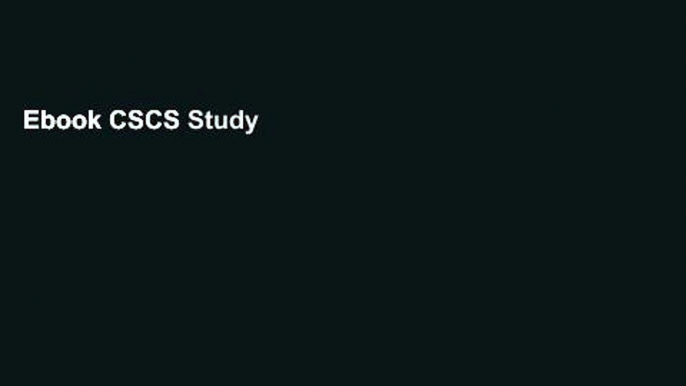 Ebook CSCS Study Guide: Exam Prep   Practice Exam Questions for the NSCA Certified Strength